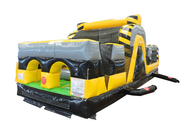 Used 30 foot Venom inflatable obstacle course yellow and black for sale in North Carolina